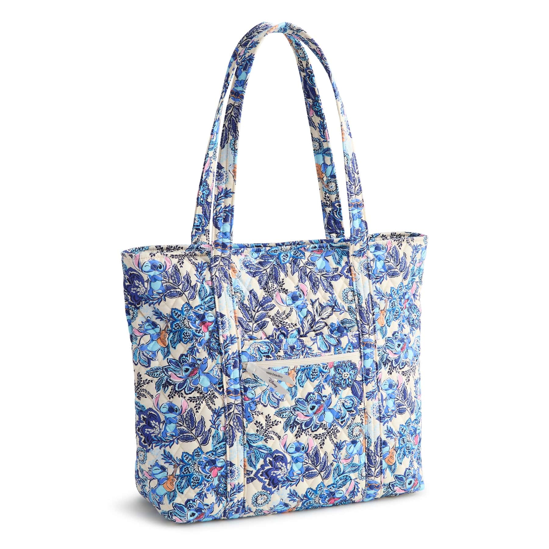 Disney Original Vera Tote Stitch leafy blooms in Premium cotton