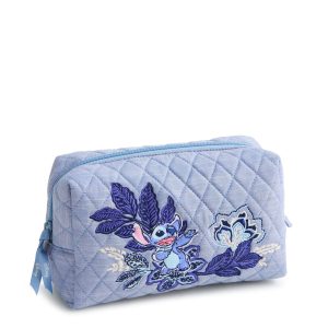 Disney Medium Cosmetic Stitch leafy blooms chambray in Premium cotton