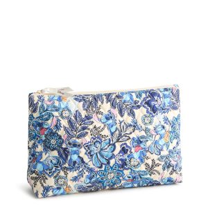 Disney Large Pouch Stitch leafy blooms in Premium cotton
