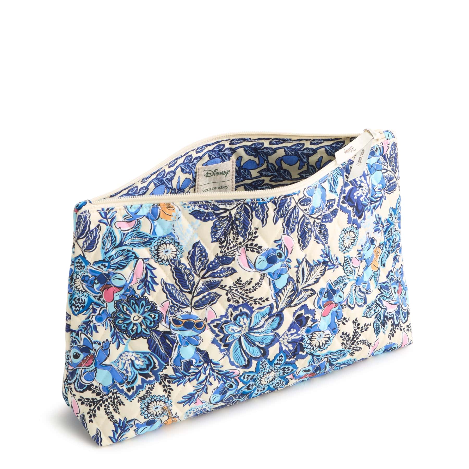Disney Large Pouch Stitch leafy blooms in Premium cotton - Image 2