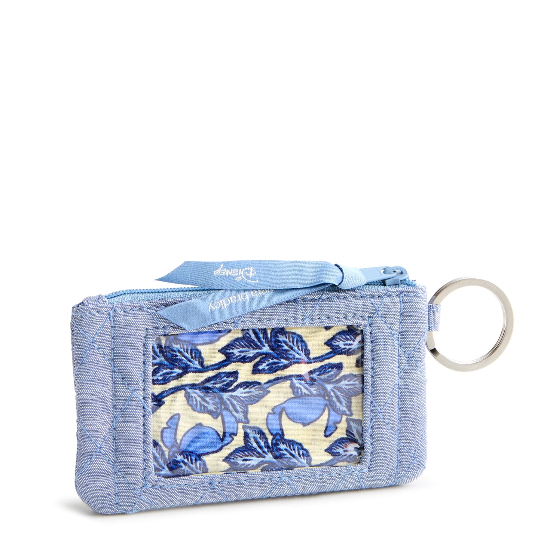 Disney Zip ID Case Stitch leafy blooms chambray in Premium cotton - Image 2
