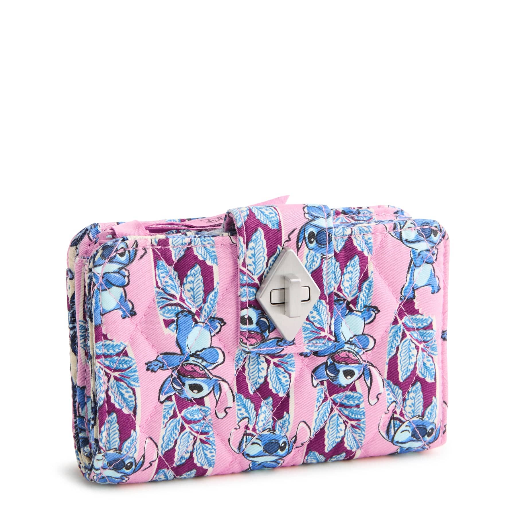 Disney Small Turnlock Wallet Surfboard stitch in Premium cotton