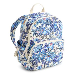 Disney Small Banbury Backpack Stitch leafy blooms in Premium cotton
