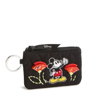 Disney Zip ID Case Mickey and minnie petal springs in Premium cotton