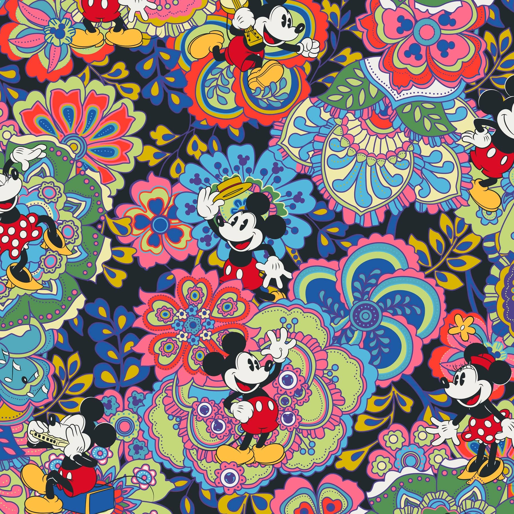 Disney Hanging Organizer Mickey and minnie petal multi in Premium cotton - Image 3