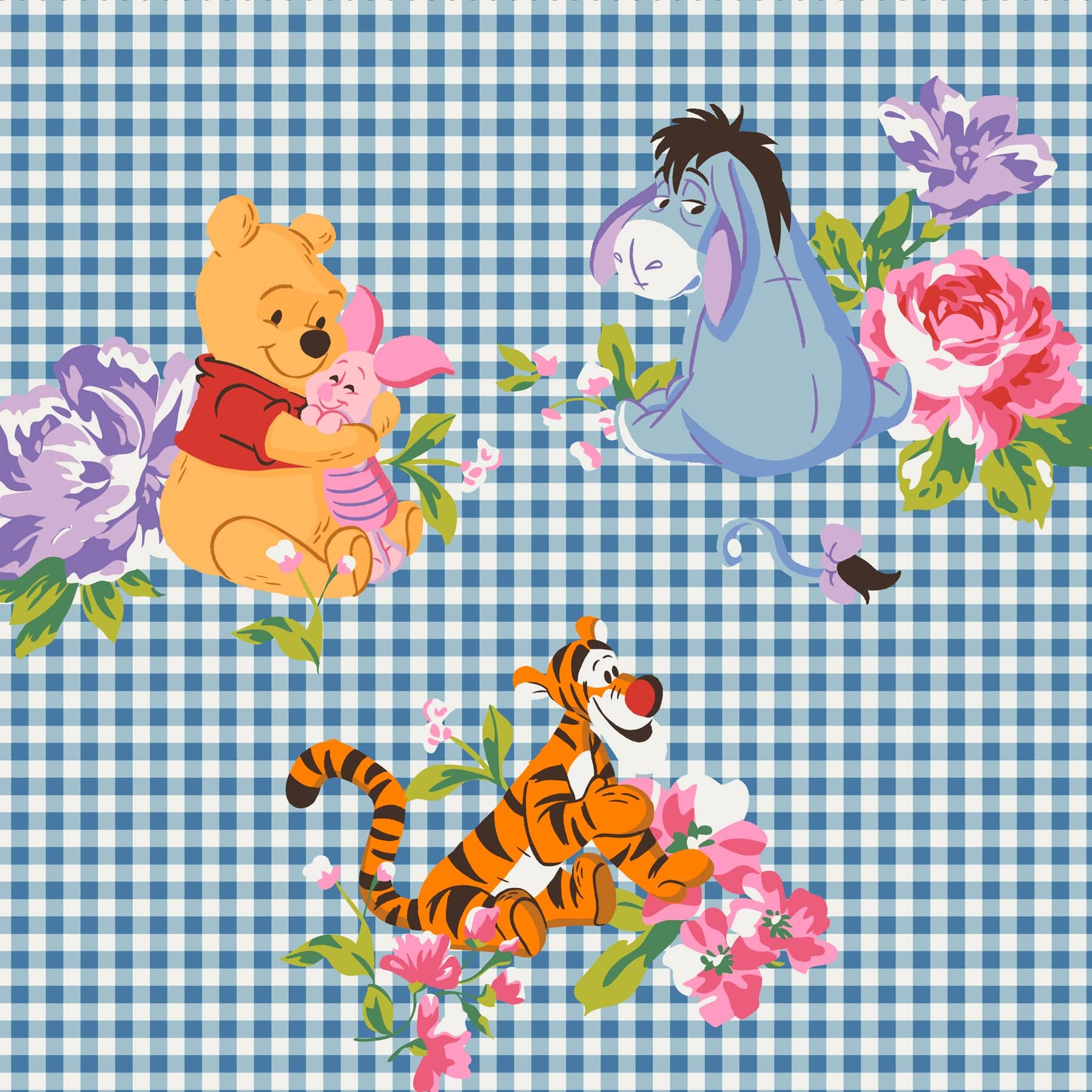 Disney Original Vera Tote Winnie the pooh springtime gingham in Premium cotton - Image 4