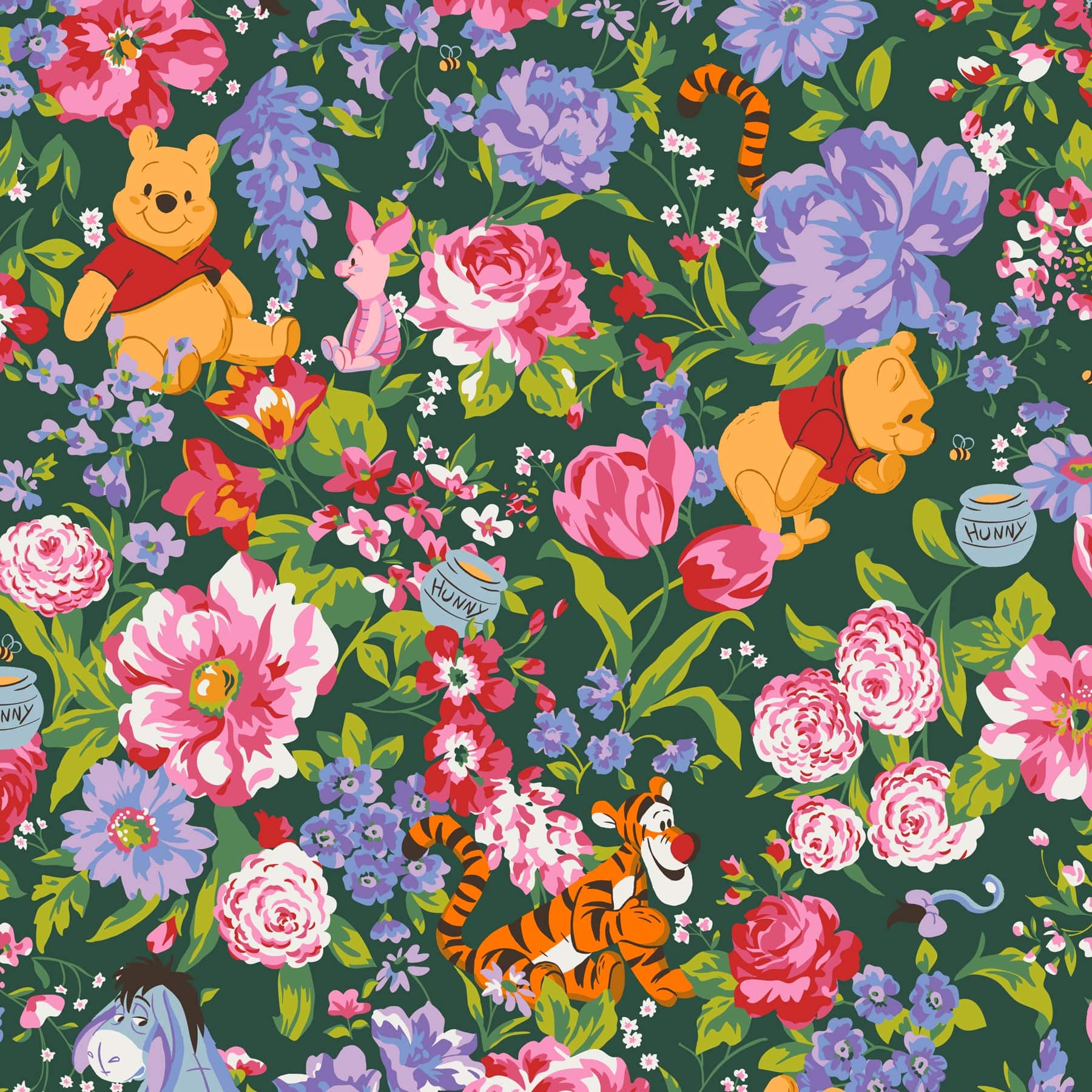 Disney Original Zip Hipster Winnie the pooh springtime in Premium cotton - Image 5