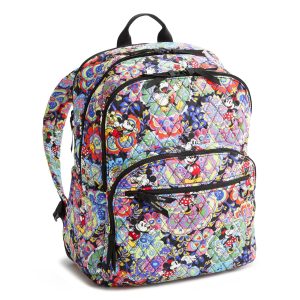 Disney Large Bancroft Backpack Mickey and minnie petal multi in Premium cotton