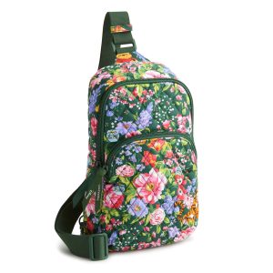Disney Lorman Sling Backpack Winnie the pooh springtime in Premium cotton