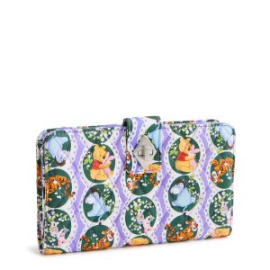Disney Turnlock Wallet Winnie the pooh springtime eyelet in Premium cotton