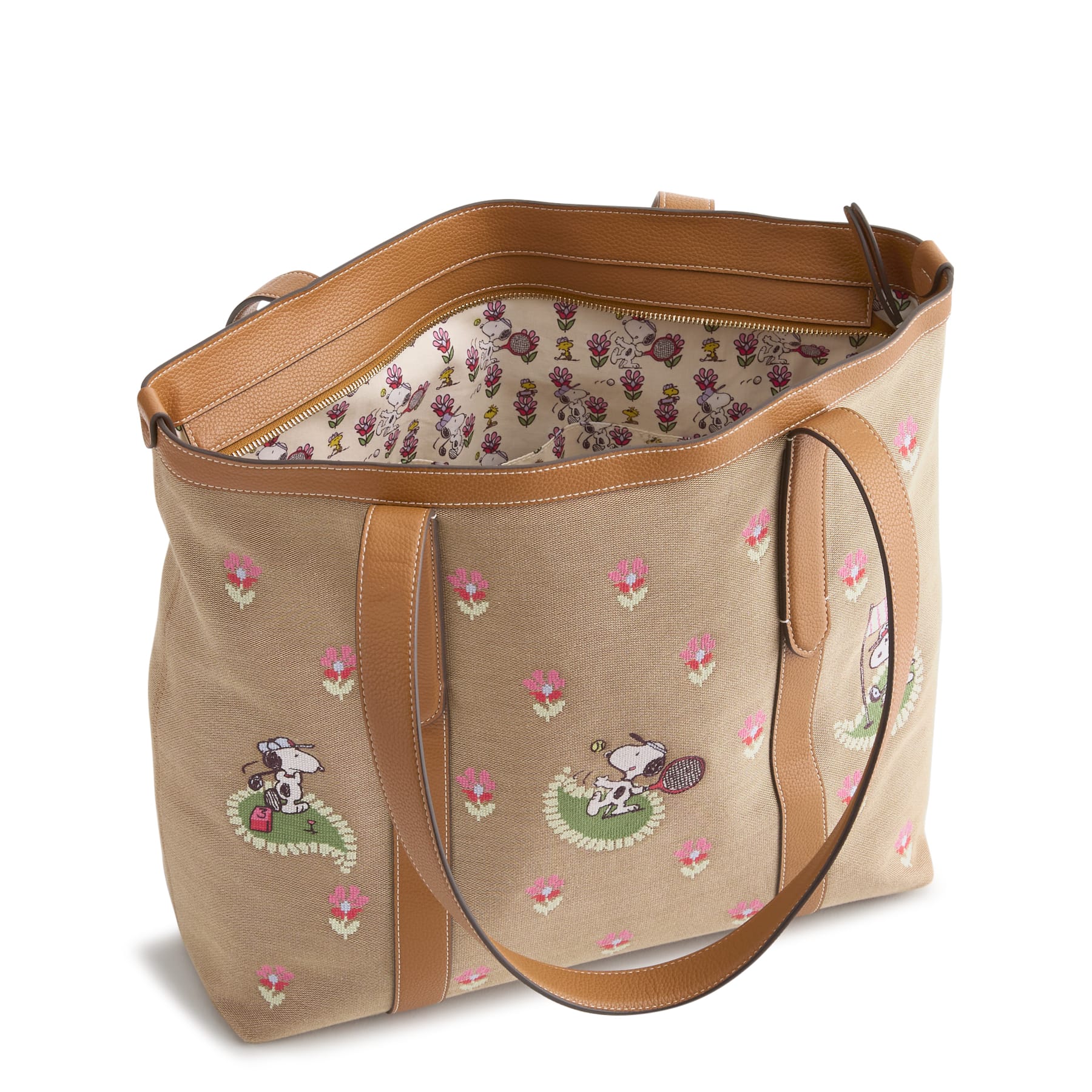 Peanuts Original Vera Tote Country club peanuts floral in Oxford canvas - Image 4