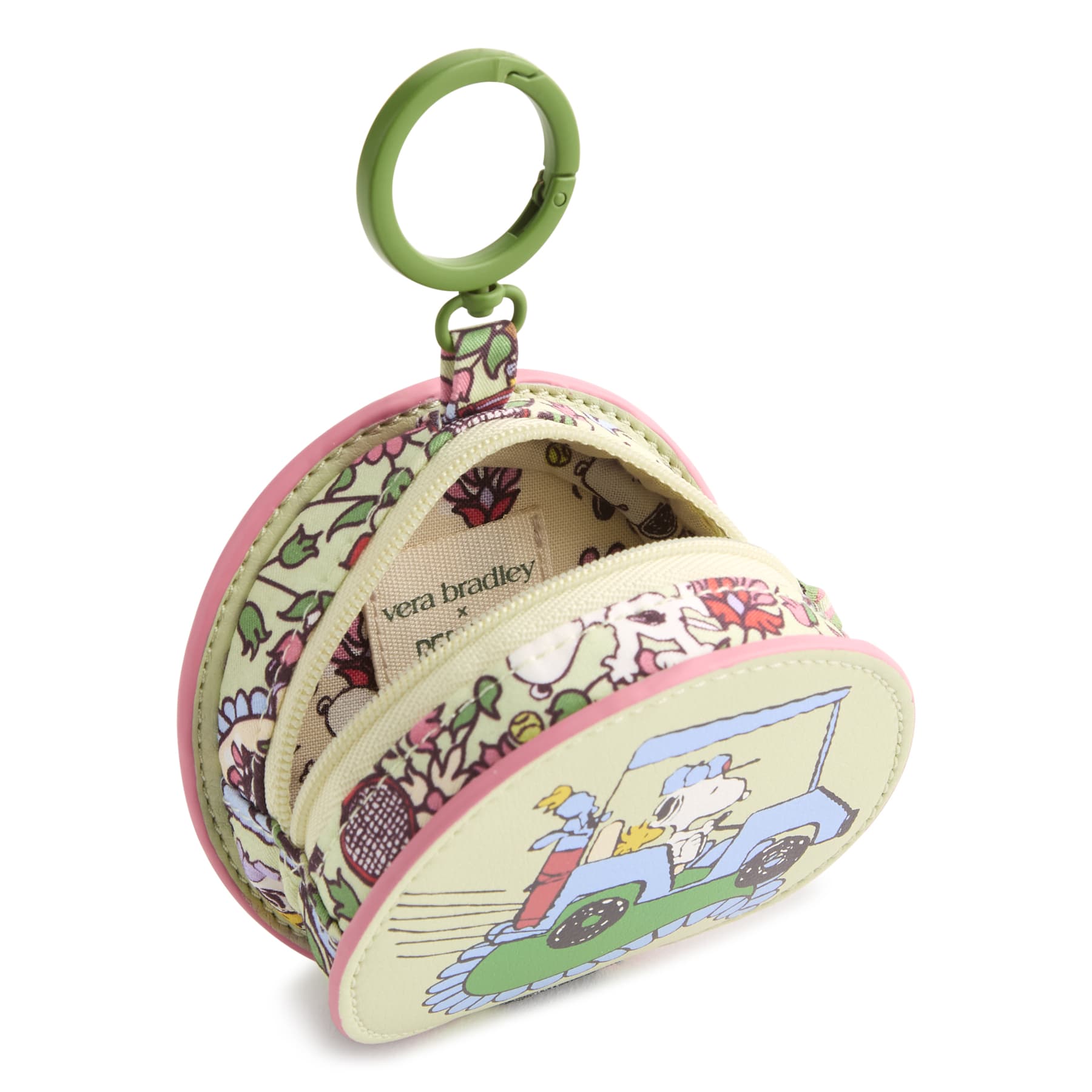 Peanuts Zip Earbud Bag Charm Country club peanuts paisley in Premium cotton - Image 3