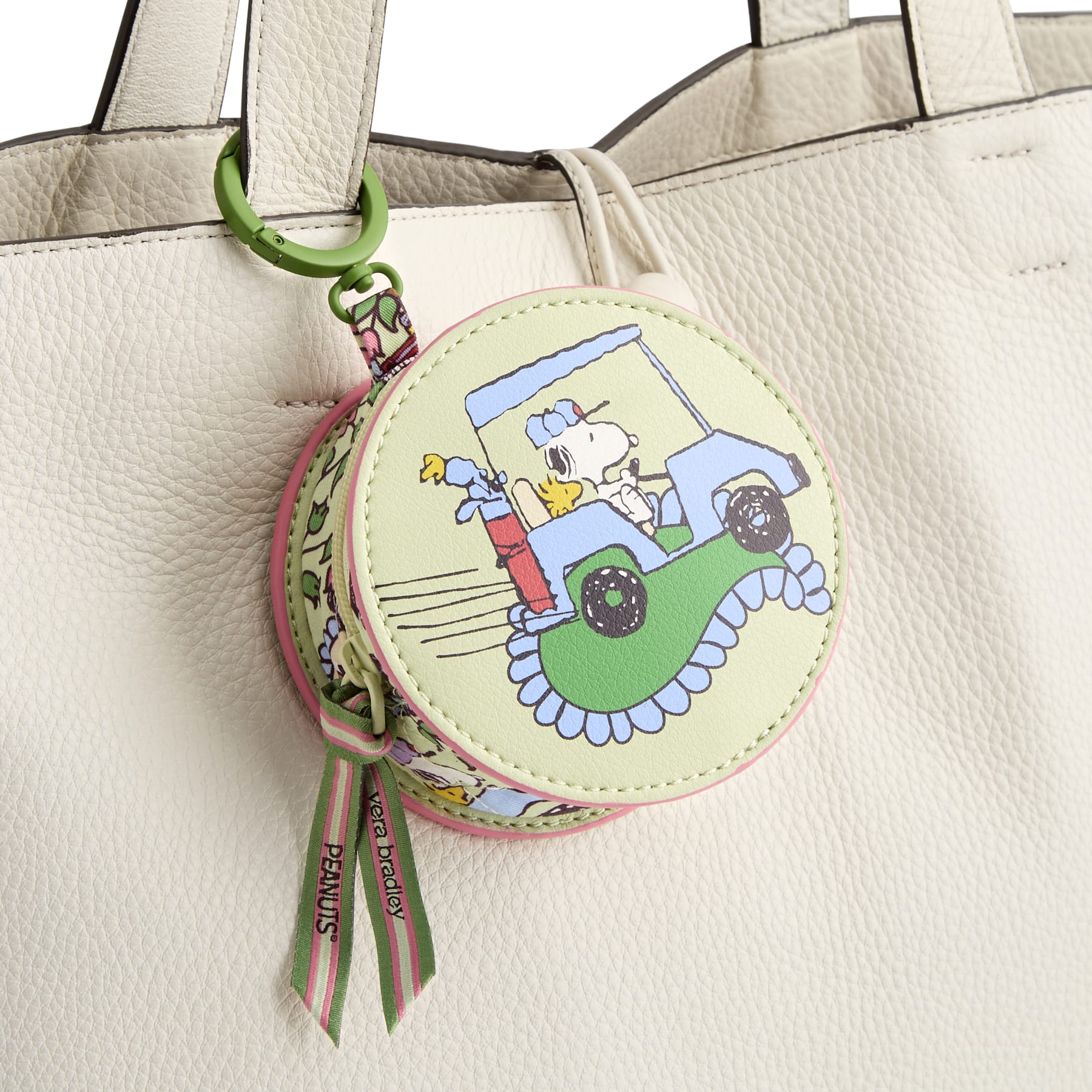 Peanuts Zip Earbud Bag Charm Country club peanuts paisley in Premium cotton - Image 2
