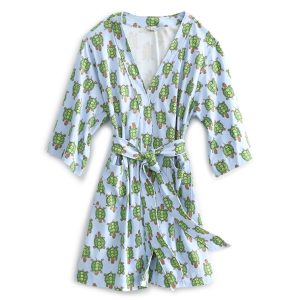 Knit Robe Slow dance in Cotton