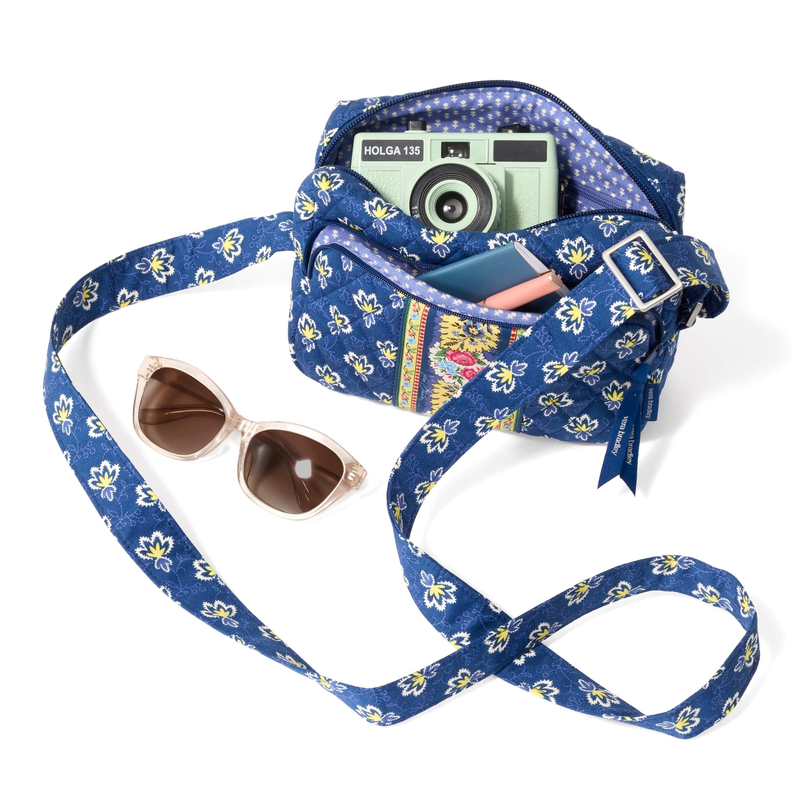 Becker Camera Bag Crossbody Maison blue in Premium cotton - Image 3