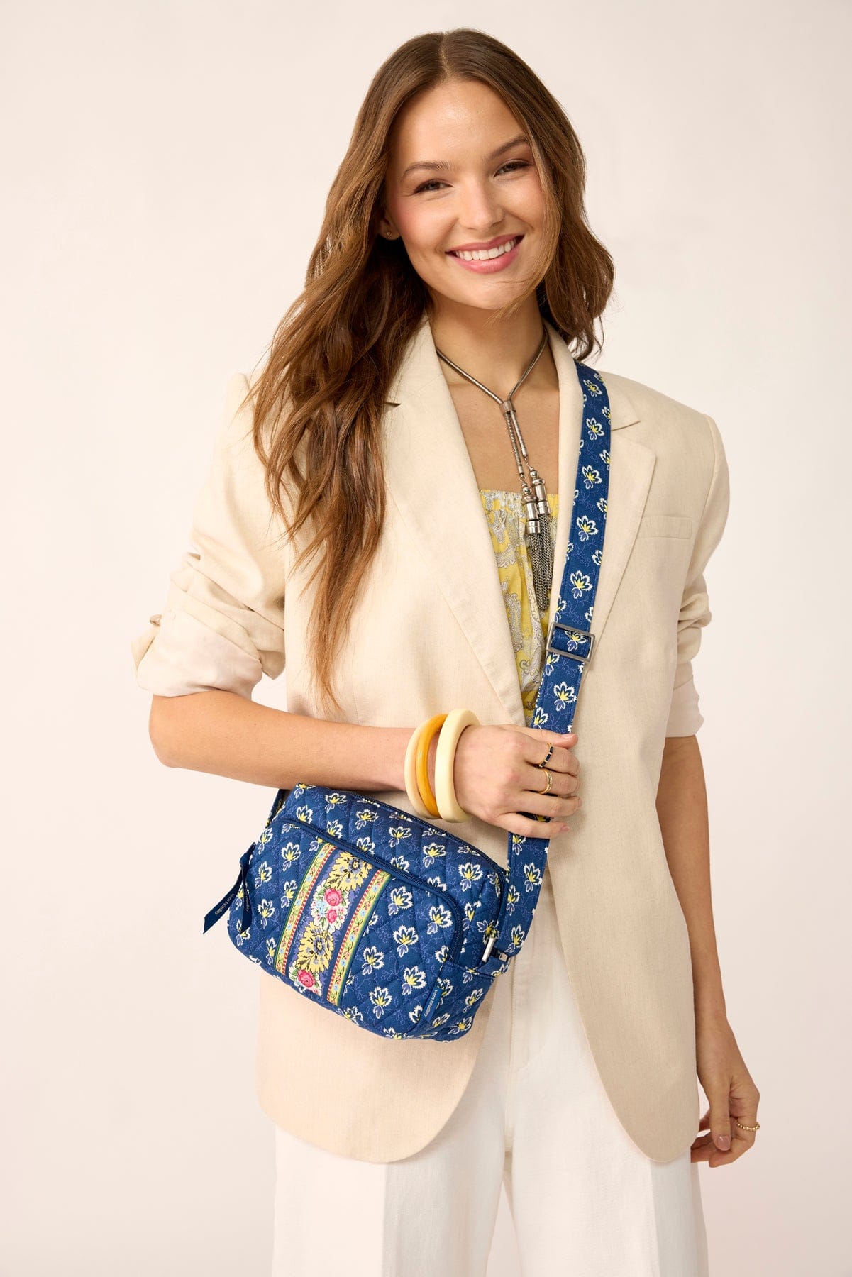 Becker Camera Bag Crossbody Maison blue in Premium cotton - Image 2