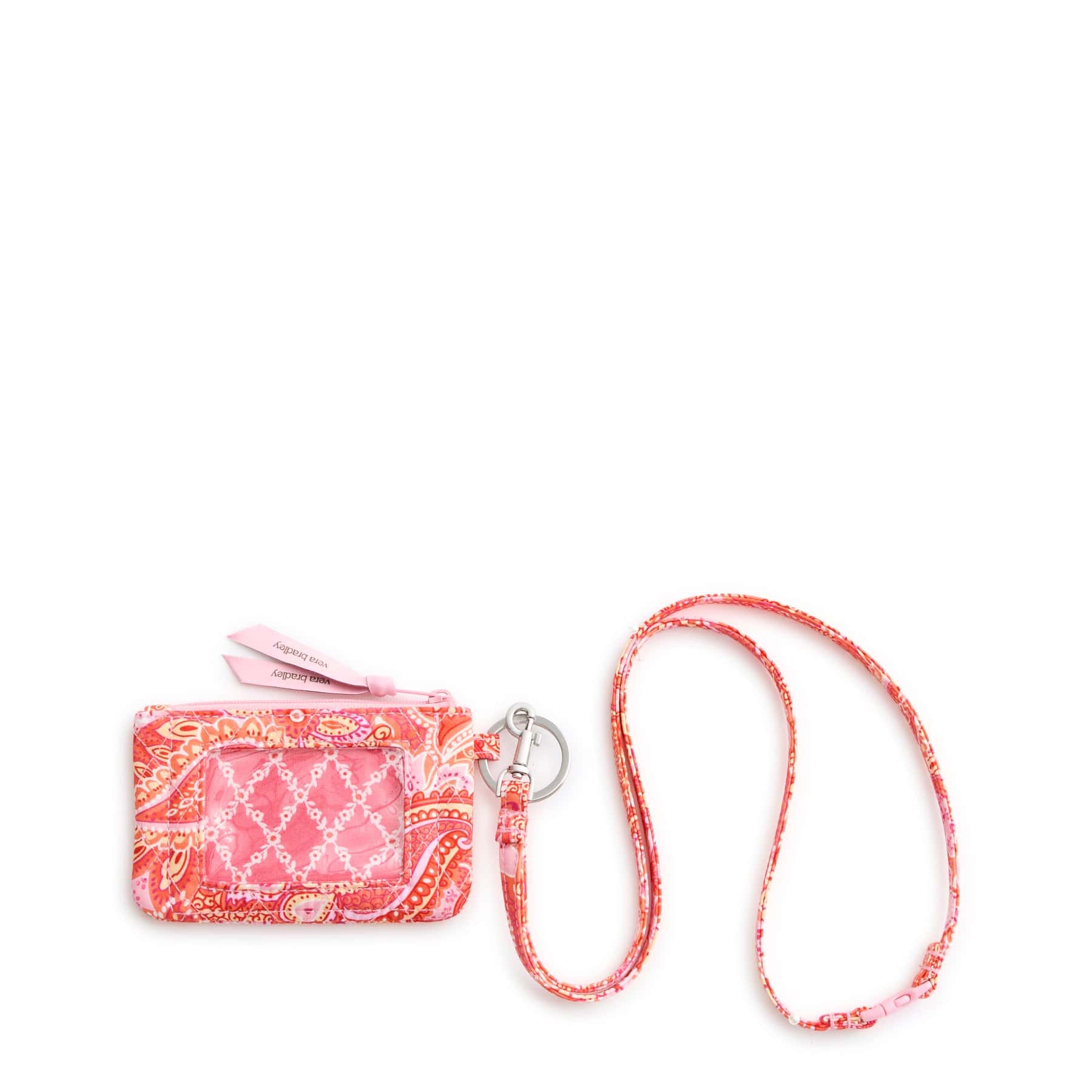 Zip ID Pouch w/Breakaway Lanyard Sherbet in Premium cotton