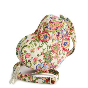 Verona Heart Crossbody Vibrant paisley in Premium cotton