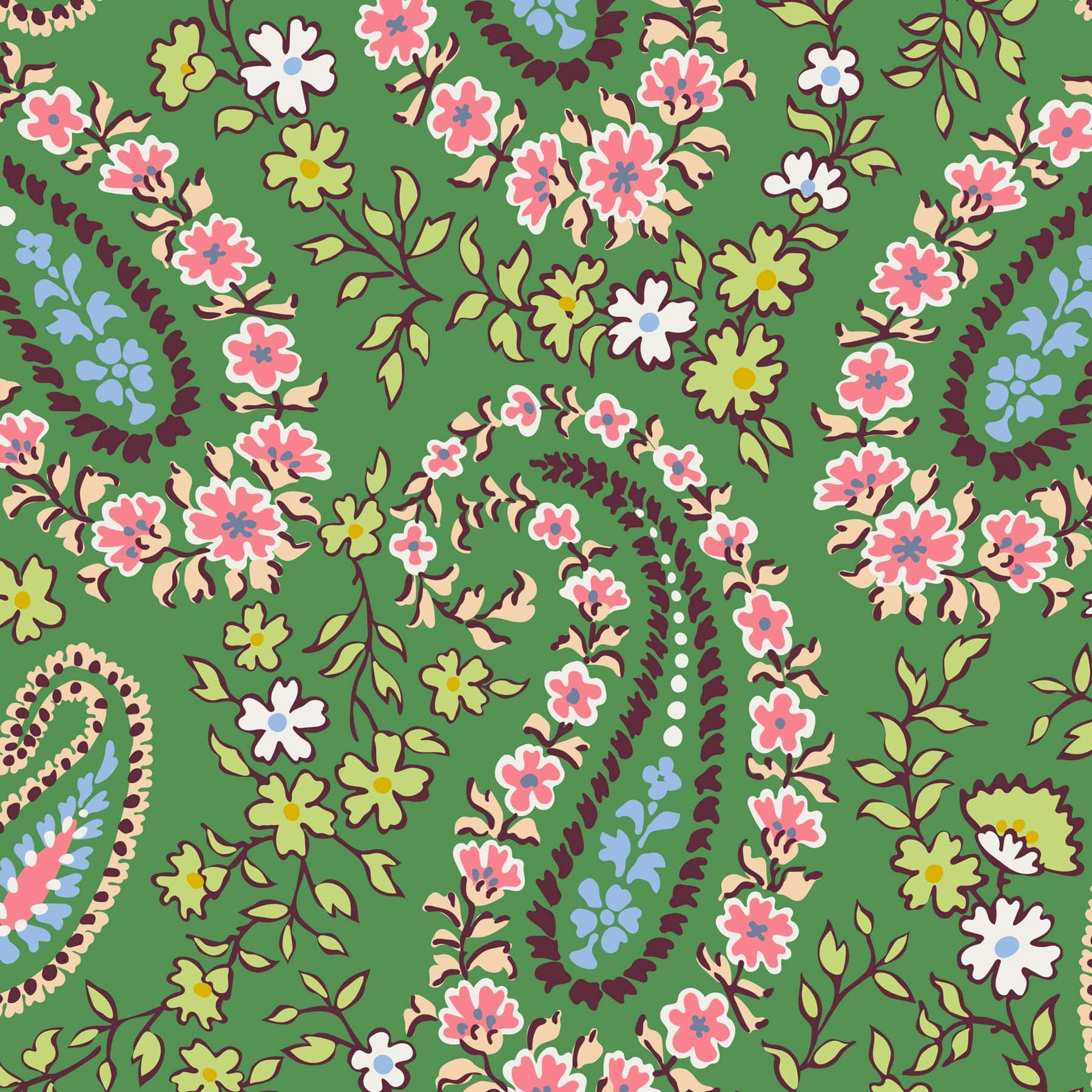 Original Vera Tote Hollyhock paisley in Premium cotton - Image 4