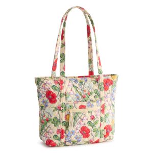 Small Original Vera Tote All the pretty wildflowers in Premium cotton