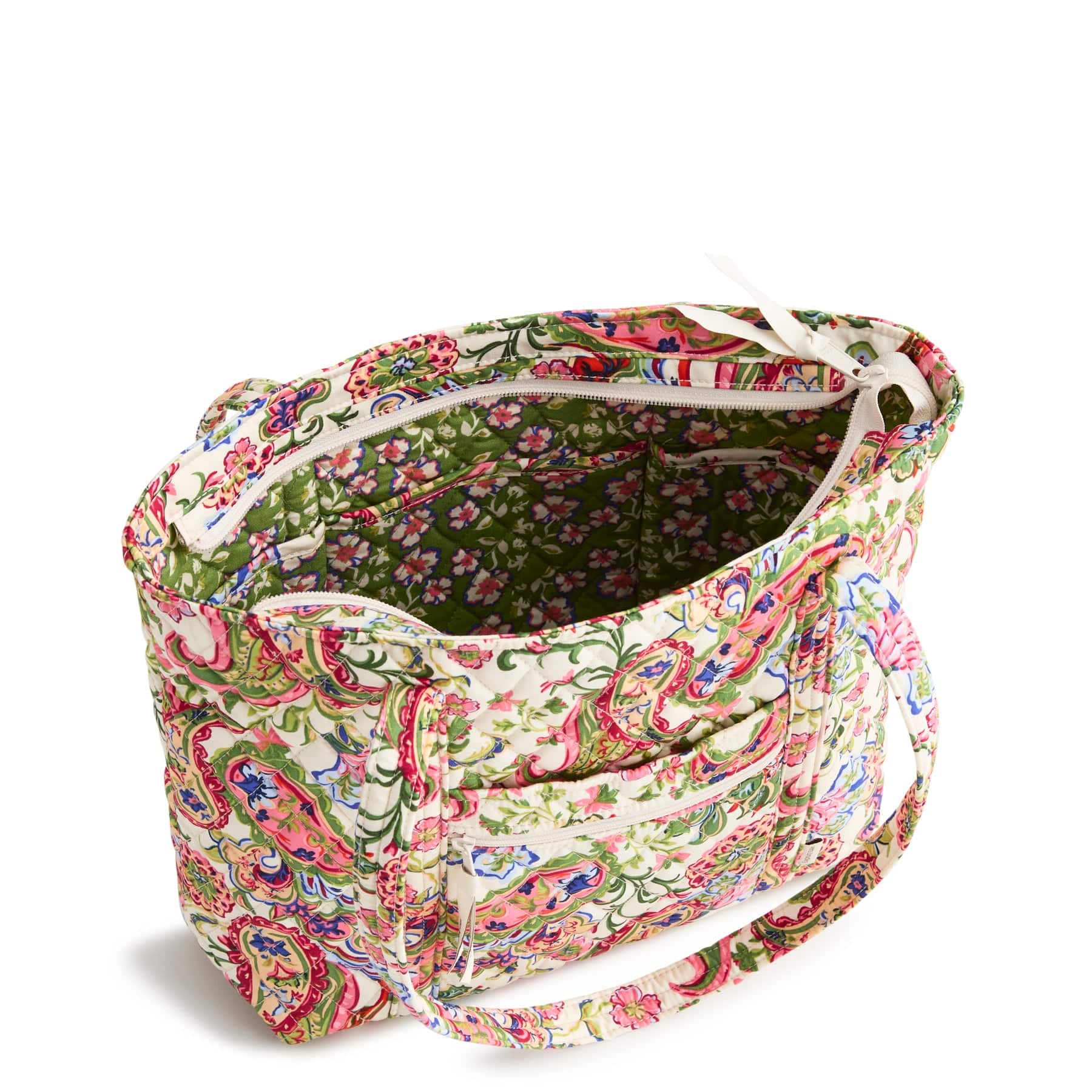 Small Original Vera Tote Vibrant paisley in Premium cotton - Image 3