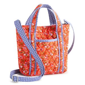 Mini Hathaway Tote Wildflower sprigs in Premium cotton