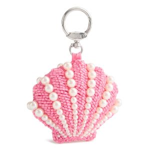 Beaded Shell Bag Charm Cottage shells in Beaded