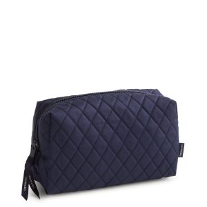Medium Cosmetic Bag Peacoat in Premium cotton