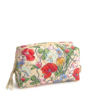 Medium Cosmetic Bag All the pretty wildflowers in Premium cotton