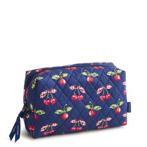 Medium Cosmetic Bag Cherry picking in Premium cotton