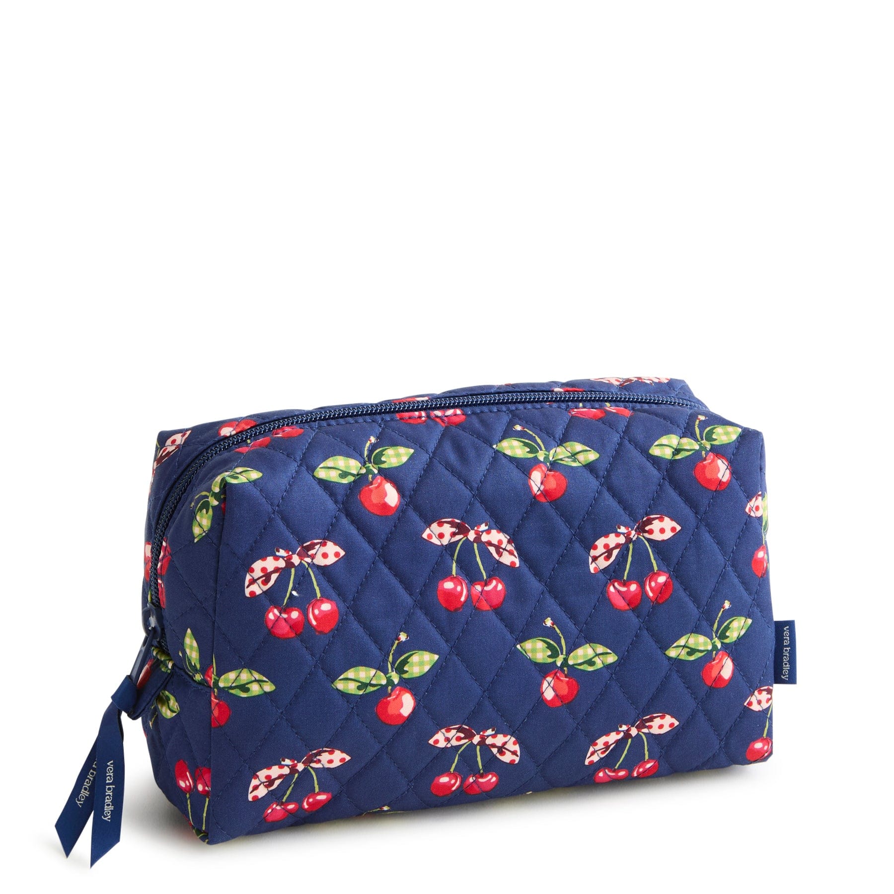 Medium Cosmetic Bag Cherry picking in Premium cotton
