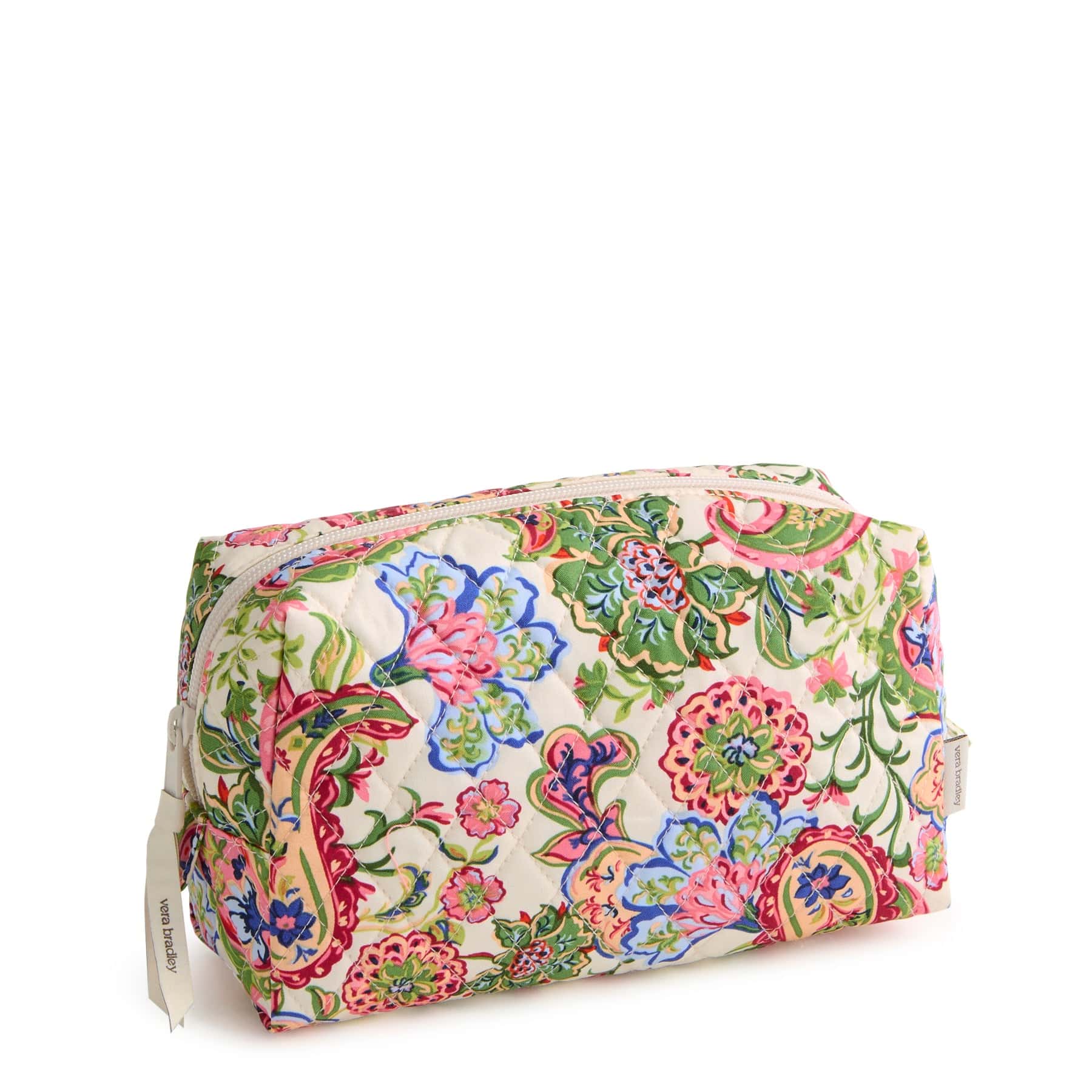 Medium Cosmetic Bag Vibrant paisley in Premium cotton