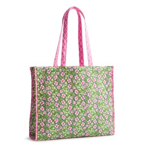 Branning Tote Vibrant floral in Cotton