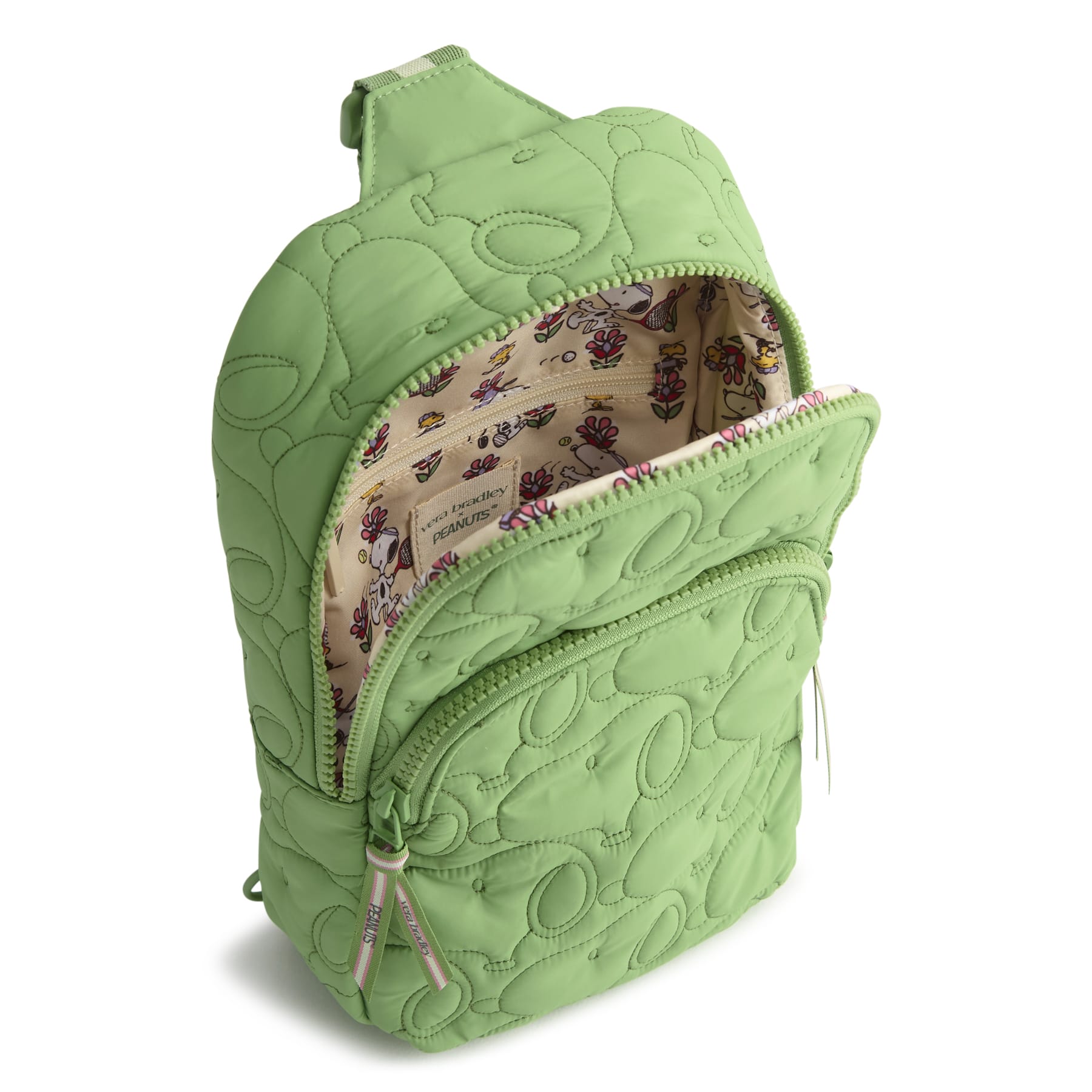 Peanuts Lorman Sling Backpack Fluorite green snoopy in Featherweight - Image 3