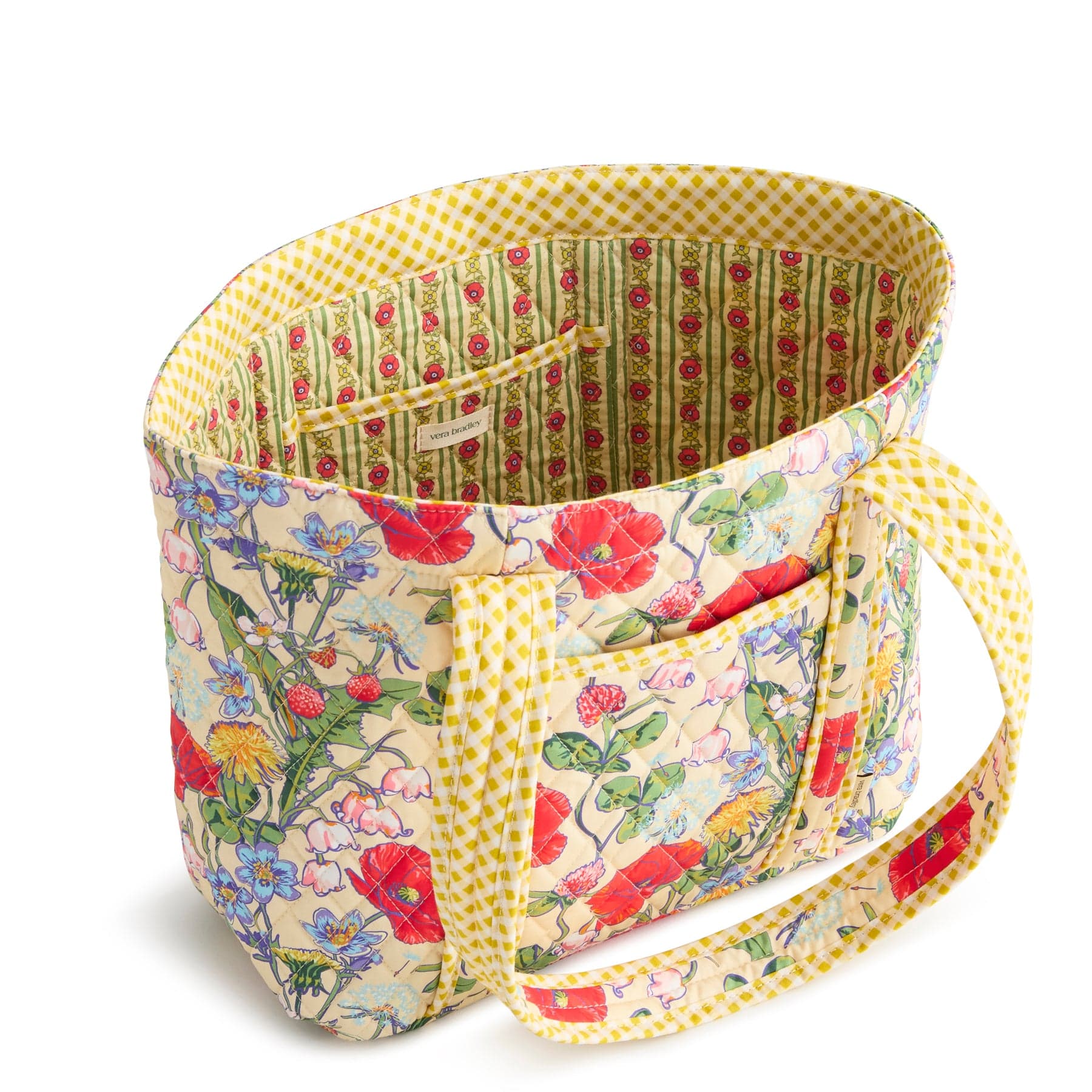 Small Hathaway Tote Bag All the pretty wildflowers in Premium cotton - Image 6