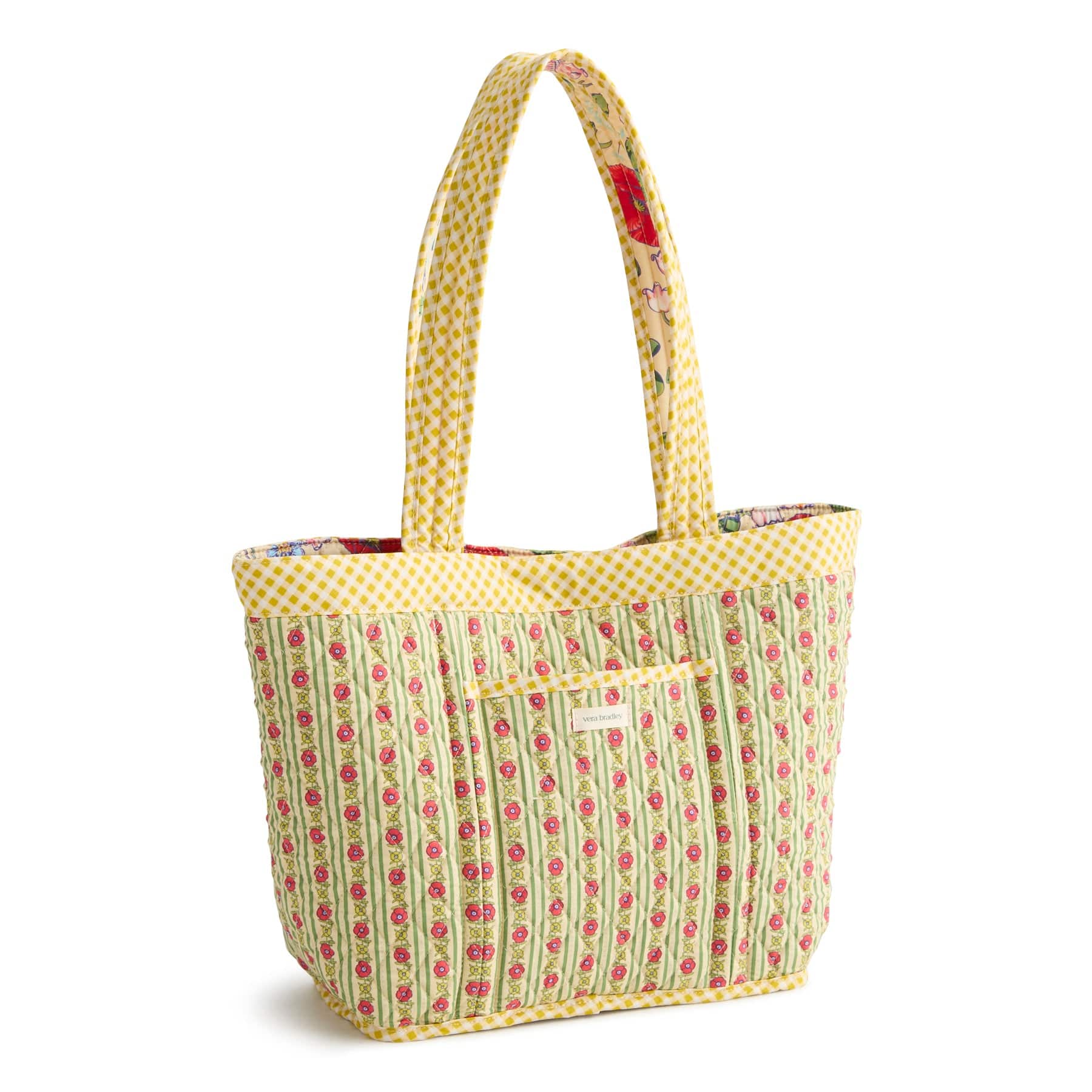 Small Hathaway Tote Bag All the pretty wildflowers in Premium cotton - Image 4