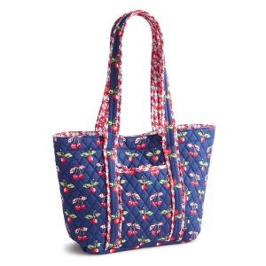 Small Hathaway Tote Bag Cherry picking in Premium cotton